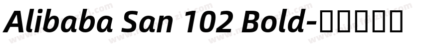 Alibaba San 102 Bold字体转换